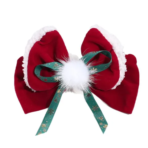 Weihnachten Samt Schleife Haarspangen Rentier Geweih Schneeflocke Weihnachtsmann Hut Haarnadeln Für Damen Mädchen Urlaub Party Haarschmuck