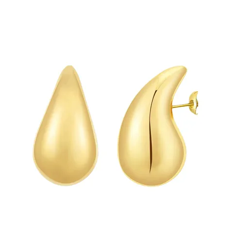 Boucles d'Oreilles Clous Goutte en Acier Inoxydable Mode pour Femmes Boucles d'Oreilles Goutte d'Eau Haute Brillance Design de Niche Bijoux Géométriques