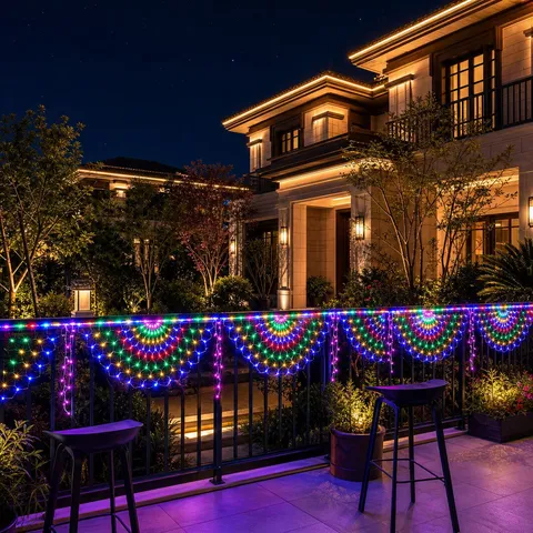 Waterdichte LED Pauw Lichtslinger Solar Stekker Net Licht Outdoor Fee Verlichting Voor Tuin Terras Kerst Festival Decoratie