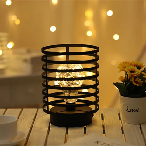Modern Minimalistisch LED IJzeren Holle Cilinder Tafellamp Nachtkastje Nachtlampje Voor Slaapkamer Studeerkamer Thuis Decor