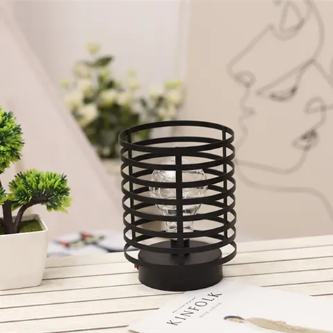 Modern Minimalistisch LED IJzeren Holle Cilinder Tafellamp Nachtkastje Nachtlampje Voor Slaapkamer Studeerkamer Thuis Decor