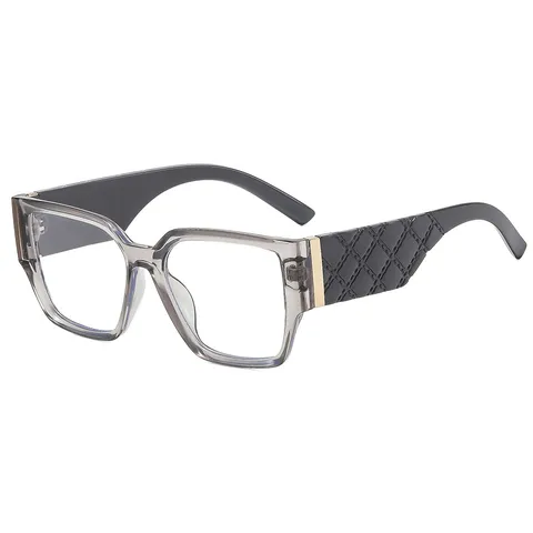 Fashion Square Frame Blue Light Blocking Reading Glasses For Men Comfortable Transparent PC High Definition Presbyopic Eyeglasses