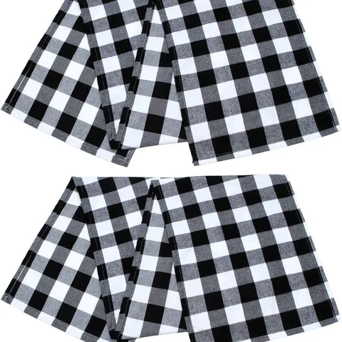 Modern Minimalist Buffalo Plaid Table Runner Checkered Tablecloth Cotton Decorative Fabric For Home Dining Room
