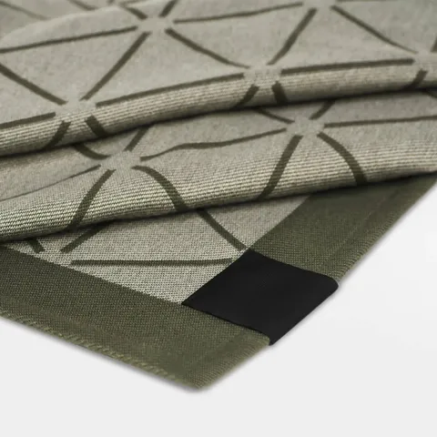 Woven Jacquard Polyester Blanket Ins Style Geometric Triangle Pattern Soft Warm Throw Blanket For Home Car Travel