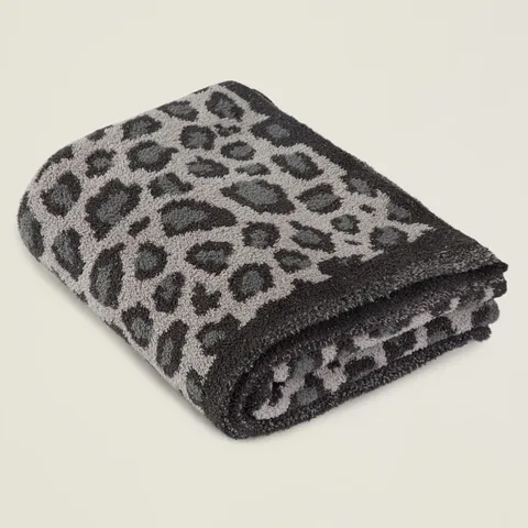 Knitted Leopard Print Fleece Blanket Soft Warm Throw Blanket American Style Polyester Blanket For Home Bedding