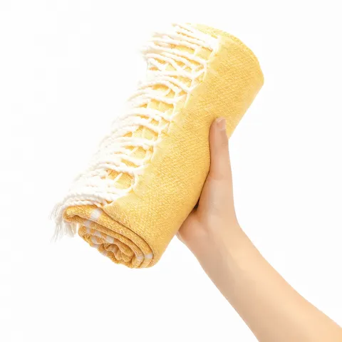 Türkisches Diamant Jacquard Strandtuch Gewebtes Polyester-Baumwoll Badetuch Mit Quasten Geometrisch Gestreift Leichte Schnelltrocknende Decke