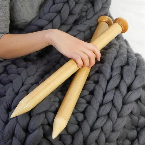Chunky Knit Blanket Handmade Throw Blanket Chunky Yarn Blanket Soft Warm Cozy Blanket For Sofa Bed Home Decor