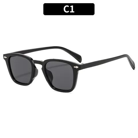 Fashion Square Sunglasses For Women Men Retro Color Block UV400 Protection Sunglasses Classic Outdoor Sun Glasses Leisure Eyewear