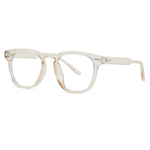 Fashion Blue Light Blocking Glasses Retro Polycarbonate Square Frame Plain Eyeglasses For Men Women Optical Eyewear Frame