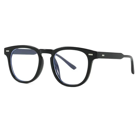 Fashion Blue Light Blocking Glasses Retro Polycarbonate Square Frame Plain Eyeglasses For Men Women Optical Eyewear Frame