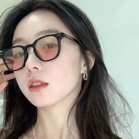 Fashion Ins Style Oval Frame Sunglasses For Women Men PC Material UV400 Protection Gradient Pink Blush Lens Trendy Streetwear Outdoor Sun Glasses