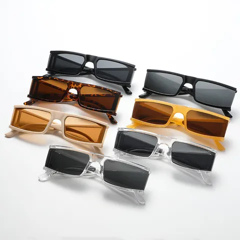 Retro Square Sunglasses For Men Women Punk Rectangle Frame Mirror Eyeglasses Hip Hop Street Beat Glasses Shade Party Eyewear Holiday UV400 Protection Goggles