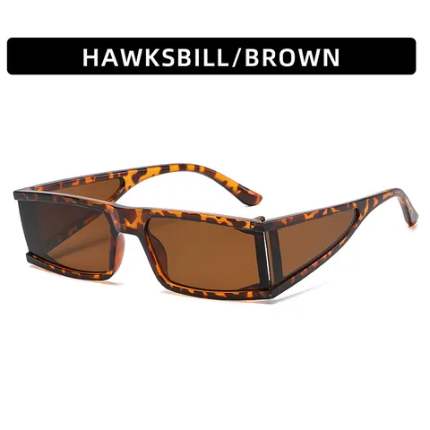 Retro Square Sunglasses For Men Women Punk Rectangle Frame Mirror Eyeglasses Hip Hop Street Beat Glasses Shade Party Eyewear Holiday UV400 Protection Goggles