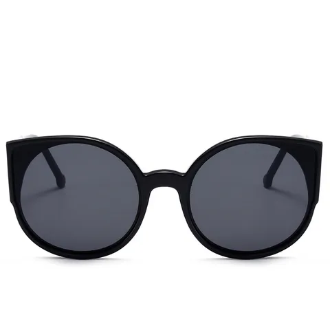 Gafas de Sol de Ojo de Gato de Moda para Mujeres Hombres Unisex Clásicas Protección UV400 Montura de Plástico Lentes de Espejo de Color