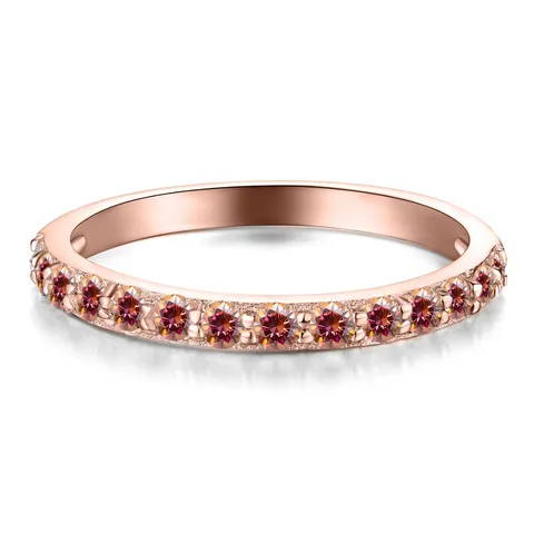 S925 Sterling Silber Moissanit Ring Für Damen Einreihiger Moissanit Eternity Ring Stapelbar Hochzeitsband Schmuck Mit GRA Zertifikat