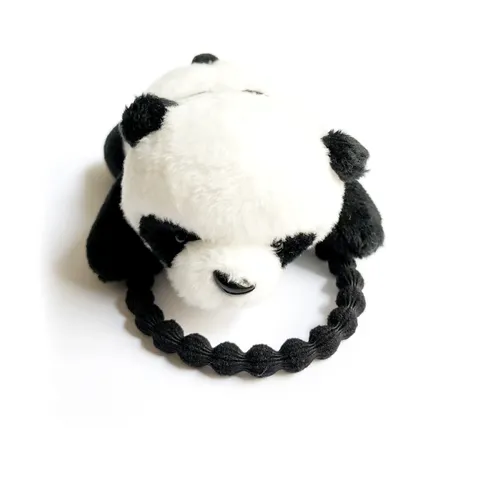 Cute Cartoon Plush Panda Hair Accessories Fabric Handmade Animal Shaped Headband Hair Tie Brooch Hair Clip For Women Decor