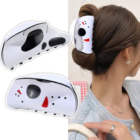 Halloween Totenkopf Geist Haarkralle Lustige Kunststoff Haifischclip Modische Süße Coole Haarschmuck Für Damen Halbe Haarspange