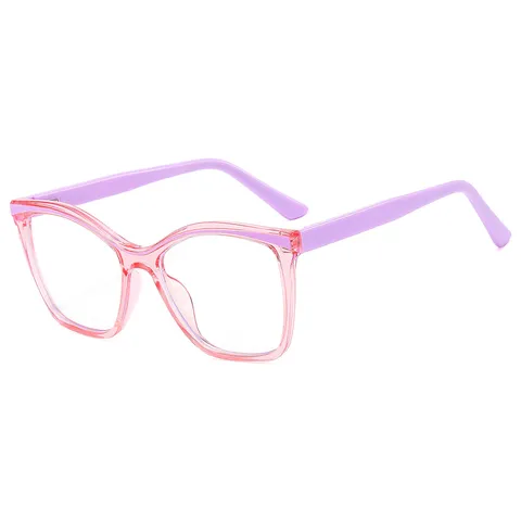 Fashion Square TR90 Anti-Blue Light Glasses Frame Unisex Plain Clear Lens Optical Spectacles For Computer Use Fashion Eyewear