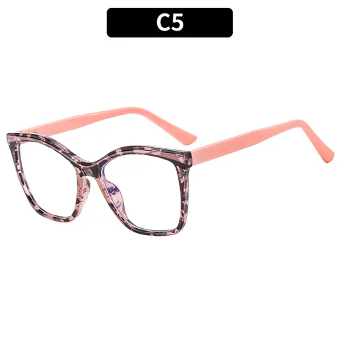 Fashion Square TR90 Anti-Blue Light Glasses Frame Unisex Plain Clear Lens Optical Spectacles For Computer Use Fashion Eyewear