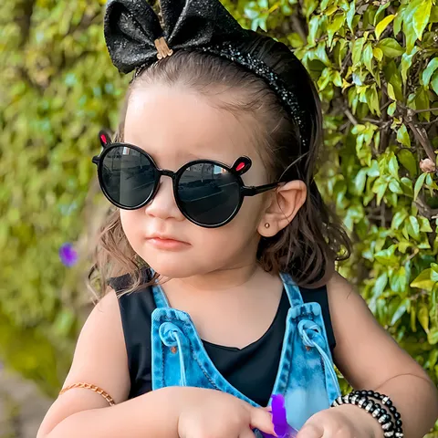 Kids Round Frame Bunny Sunglasses Cute Cartoon Children Sun Glasses UV400 Protection Transparent Rabbit Eyewear For Boys Girls Outdoor