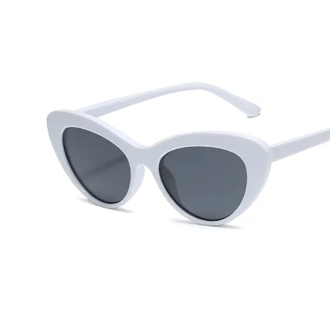 Trendy Triangle Cat Eye Sunglasses For Women Retro Personality PC Frame UV400 Protection Streetwear Fashion Shades Eyewear