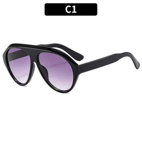 Gafas de Sol Deportivas Oversize Y2K para Hombre Mujer Moda Retro Gafas de Ciclismo Exterior Protección Solar UV400 Material PC AC Streetwear
