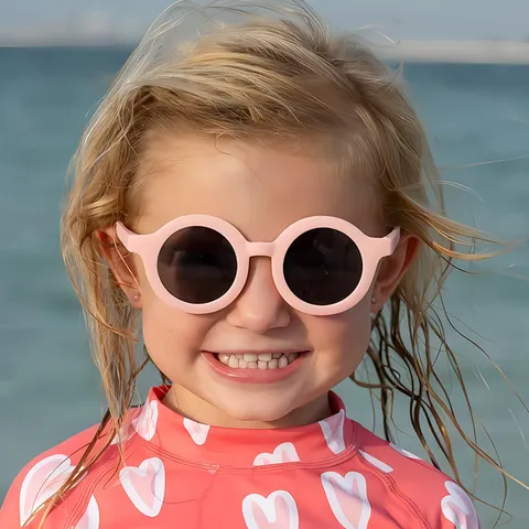 Occhiali da Sole Tondi Vintage per Bambini Carino Bambino Esterno Protezione UV400 Accessori Occhiali