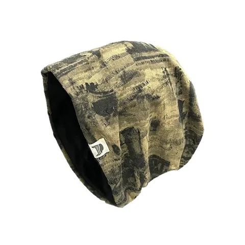 Unisex Vintage Tie-Dye Distressed Beanie Muts Retro Slouchy Knit Skater Cap Streetwear Hip Hop Casual Winter Warm Muts