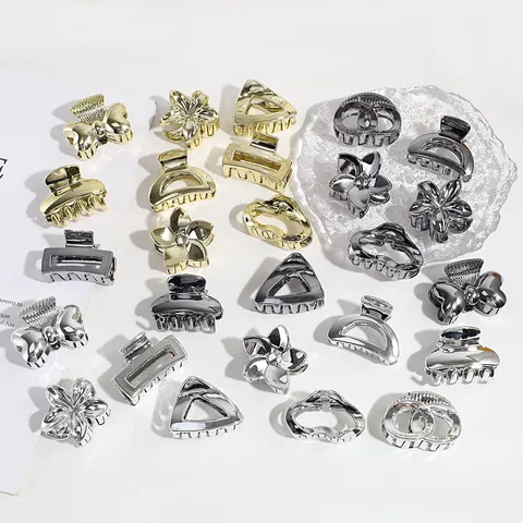 Mode Minimalistisch Metalen Haarklem Geometrisch Bloem Wolk Holle Haarspeld Voor Dames Dagelijkse Veelzijdige Haaraccessoires