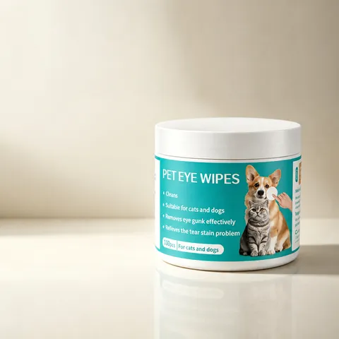 Lingettes De Nettoyage Pour Animaux Yeux Oreilles Dents Éliminateur De Taches De Larmes Coussinets Pour Chats Et Chiens