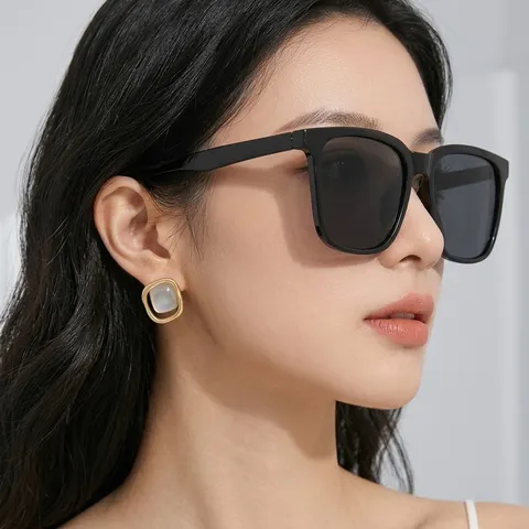 Vintage Square Frame Sunglasses PC AC UV400 Protection Retro Trendy Hip Hop Fashion Eyewear For Men Women Sun Shades
