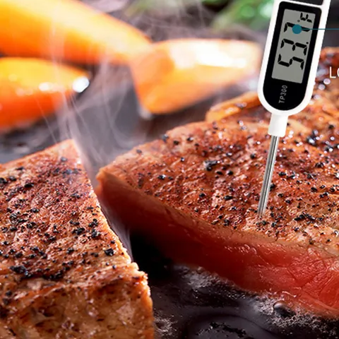 High Precision Digital Food Thermometer Stainless Steel Probe Kitchen Baking Milk Water Temperature Measurement Gadget