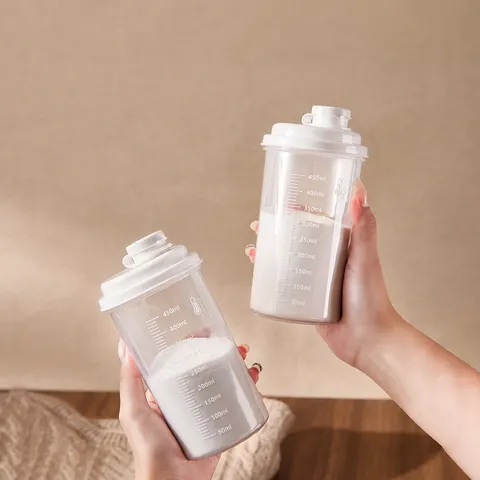 Bottiglia Di Stoccaggio Per Detersivo In Polvere Domestico Contenitore Sigillato Portatile Con Scala Di Misura Dispenser Di Detersivo In Polvere Di Plastica Trasparente