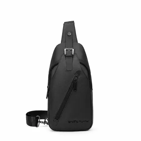 Heren Waterdichte Oxford Stof Borsttas Stedelijk Minimalistisch Casual Sling Bag Kleurenblok Schoudertas