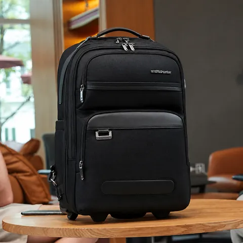Multifunctionele Reizende Rolrugzak Waterdichte Oxford Stof Zakelijke Laptop Rugzak met Wielen voor Dames Heren