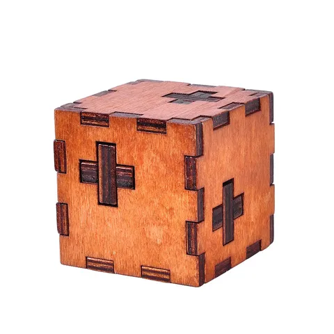 Jouet Puzzle Éducatif Classique en Bois Kongming Lock Luban Lock Casse-Tête Cube Emboîtable Pour Enfants Et Adultes