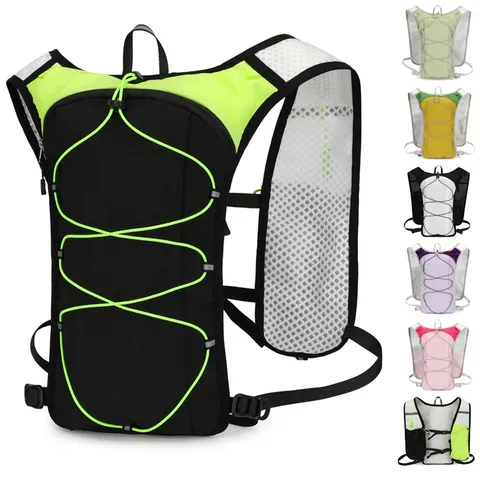 Outdoor Sport Weste Rucksack Leicht Atmungsaktiv Wandern Camping Radfahren Rucksack Große Kapazität Trinkrucksack Urban Minimalistisch Nylon Tasche