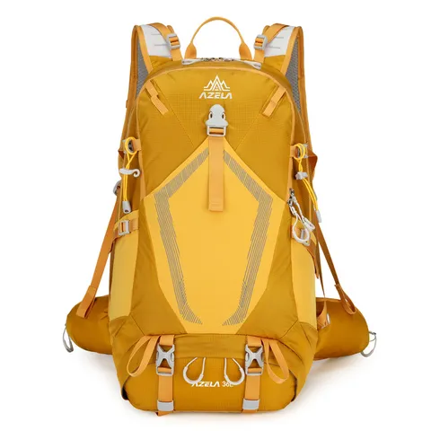 Outdoor Hiking Backpack Wear Resistant Nylon Sports Daypack Water Resistant Backpack Large Capacity Travel Backpack For Climbing Cycling Unisex Bags