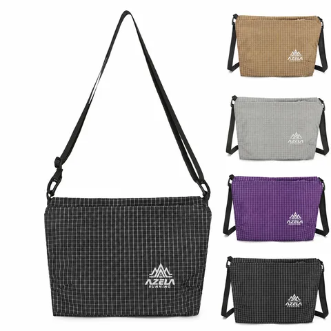 Waterproof Crossbody Bag Lightweight Outdoor Sports Shoulder Bag Casual Travel Chest Bag For Men And Women