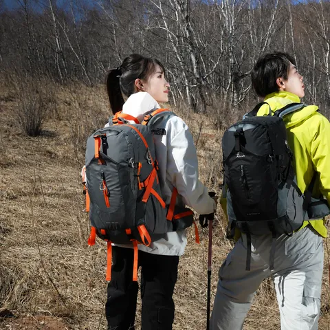 AZELA Outdoor Wandern Rucksack Große Kapazität Leicht Atmungsaktiv Multifunktional Bergsteigen Tasche Für Damen Herren Camping Reisen Oxford-Gewebe Rucksack