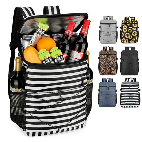 Large Capacity Insulated Backpack Cooler Bag For Outdoor Picnic Camping Waterproof Oxford Cloth Thermal Lunch Bag Backpack