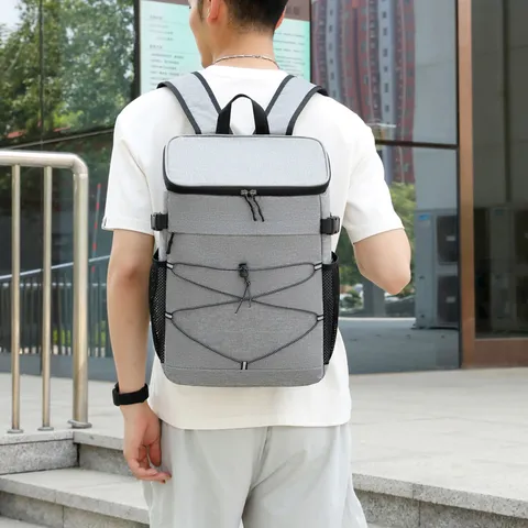 Large Capacity Insulated Backpack Cooler Bag For Outdoor Picnic Camping Waterproof Oxford Cloth Thermal Lunch Bag Backpack