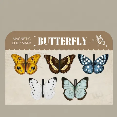 Butterfly Magnetic Bookmarks Cute Magnetic Page Markers Reading Book Accessories For Students Teachers Office Supplies
