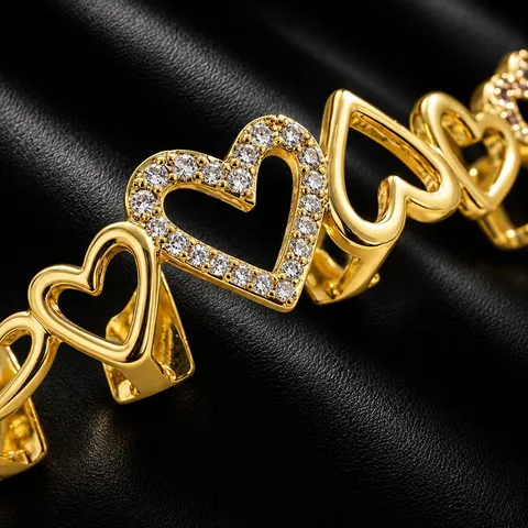 Hip-Hop-Herz-Zahnschmuck-Kupfer-Galvanisiert-Strass-Zahnschmuck-Für-Herren-Damen-Gold-Silber-Party-Mode-Accessoire