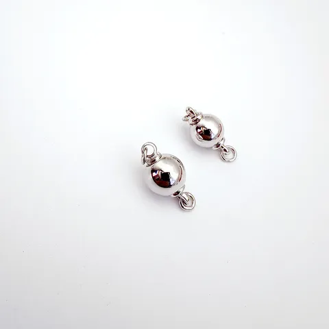 DIY Copper Ball Screw Clasp Pearl Necklace Bracelet Connector Round End Closing Jewelry Findings Making Accessories