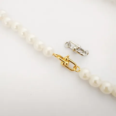 DIY Copper U-Shaped Horseshoe Chain Clasp Jewelry Connecting Findings For Pearl Necklace Bracelet Jewelry Making Accessories