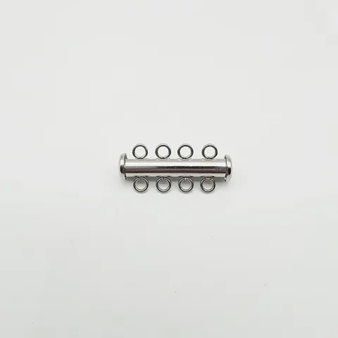 Stainless Steel Multi Row Necklace Clasp DIY Jewelry Making Finding For Pearl Bracelet And Necklace Connector Buckle