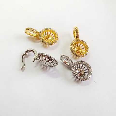 Copper Rhinestone Artificial Pearl Jewelry Findings DIY Necklace Pendant Bail Universal Clasp Bracelet Connector