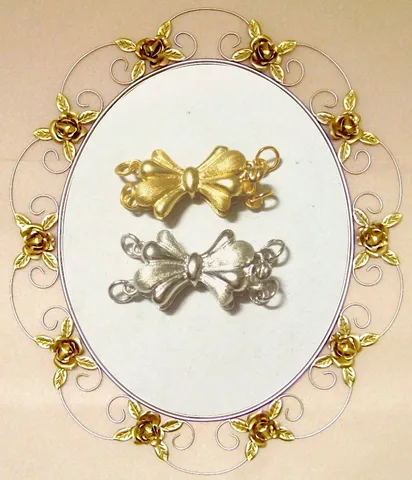 925 Sterling Silver Jewelry Clasp DIY Pearl Necklace Bracelet Connector Bow Heart Gold Platinum Plated Findings