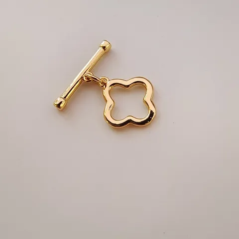 Metal Toggle Clasp DIY Jewelry Making Accessories Gold Silver Plated Heart Flower Clover O T Clasps Connectors For Necklace Bracelet Jewelry